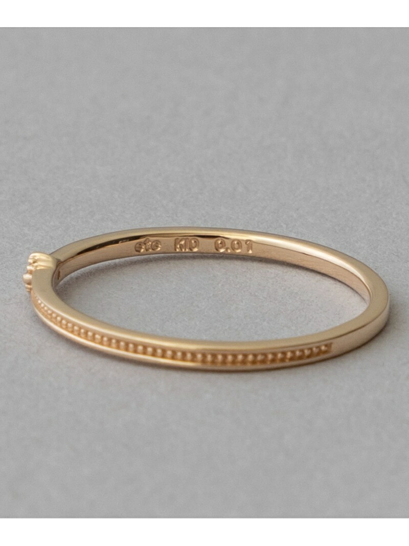 楽天市場】[レイヤード] K10YG ブラウンダイヤモンド リング ete エテ