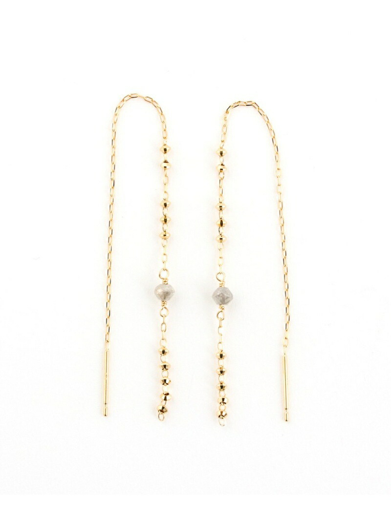 楽天市場】K18YGグレーダイヤモンドアメリカンピアス「グレイン」 ete