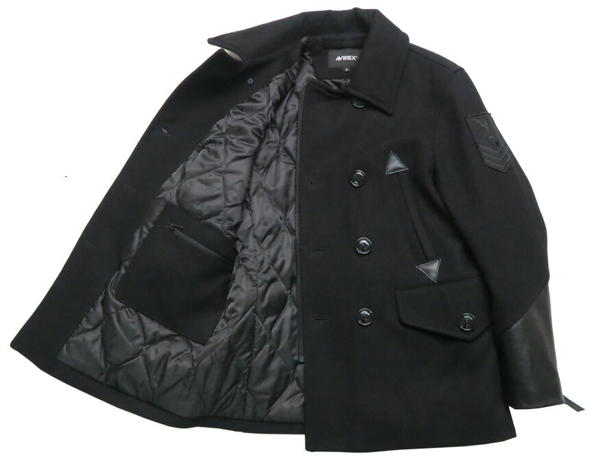 楽天市場】AVIREX アビレックス ライダース ピーコート レザーワッペン
