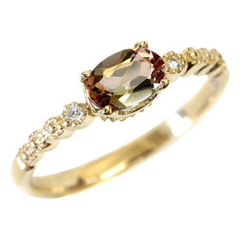 楽天市場】アンダリュサイト 4.0×6.0サイズ × ダイヤモンド リング