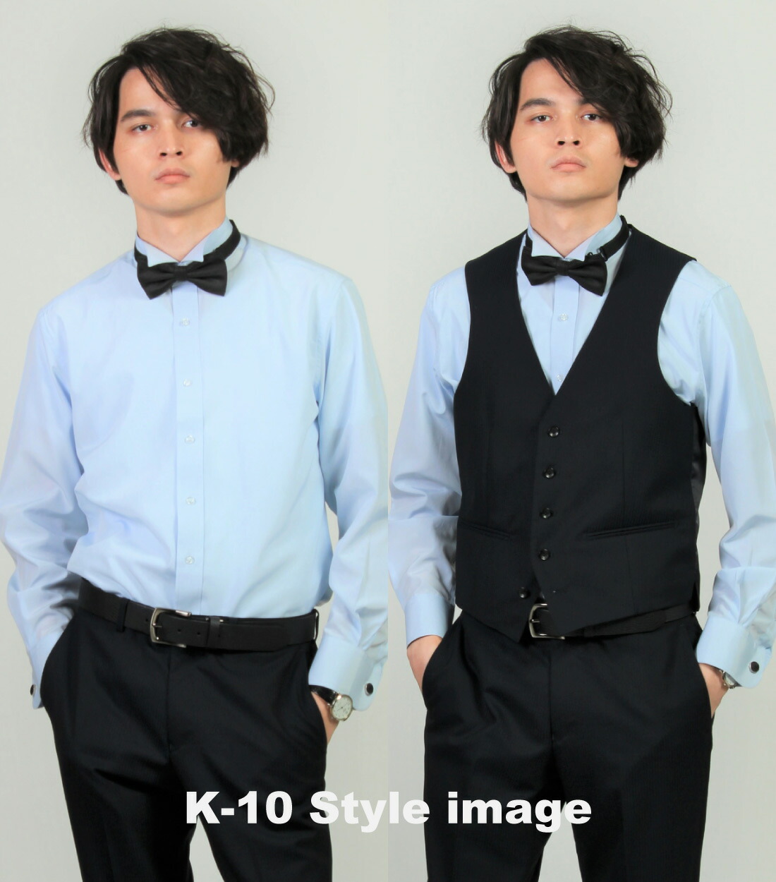 楽天市場】【メール便】ウイングカラーシャツ 蝶ネクタイ カフス