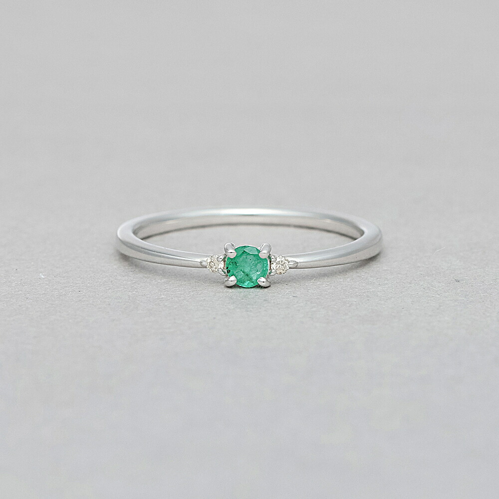 楽天市場】リング 指輪 レディース エメラルド ダイヤモンド K10