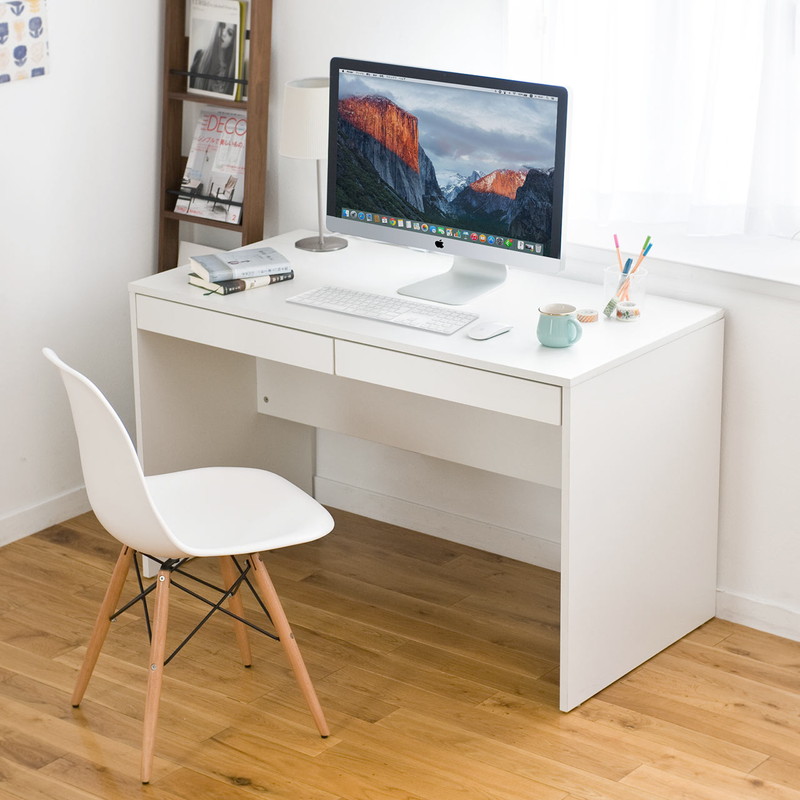 楽天市場】パソコンデスク ワークデスク 引き出し付 収納 木製 壁寄せ