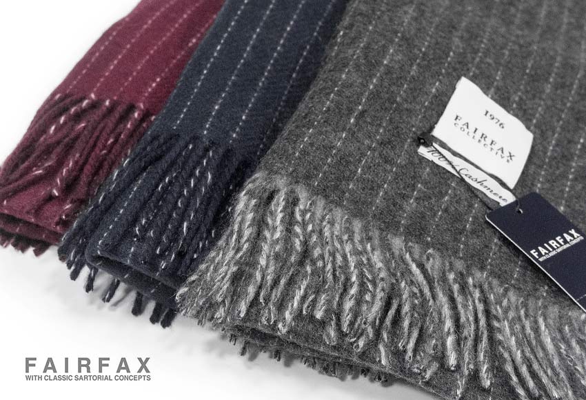 楽天市場】□TRAD SALE！FAIRFAX / フェアファクス カシミヤマフラー