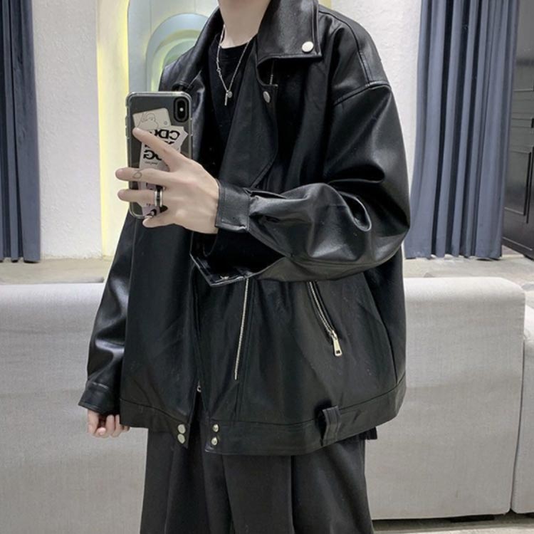 楽天市場】オーバーサイズ ライダースジャケット 皮ジャン ダブル