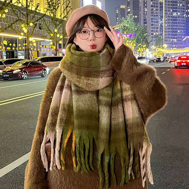 楽天市場】厚手 モヘア 大判 通勤 ストール ひざ掛け ショール タッチ