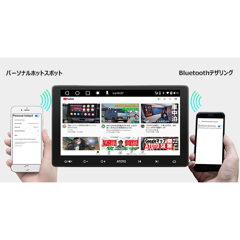 楽天市場】【ATOTO プレミアムセット 10インチ カーナビ S8U2118PR +