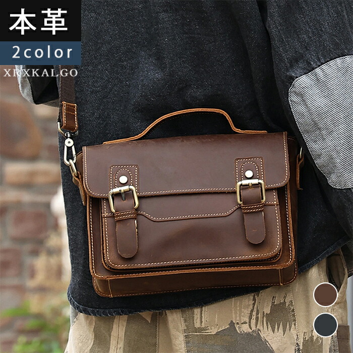 楽天市場】送料無料 メッセンジャーバッグ 本革 牛革 ショルダーバッグ