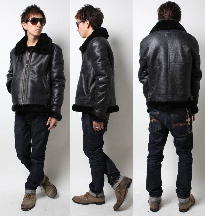 楽天市場】革ジャン B−3 メンズ フライトジャケット 革 皮 レザー