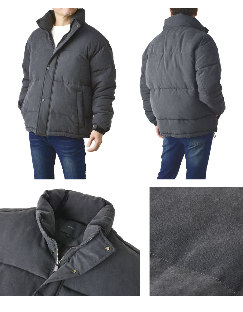 楽天市場】セール☆エコヌバック中綿ジャケット メンズ スエード