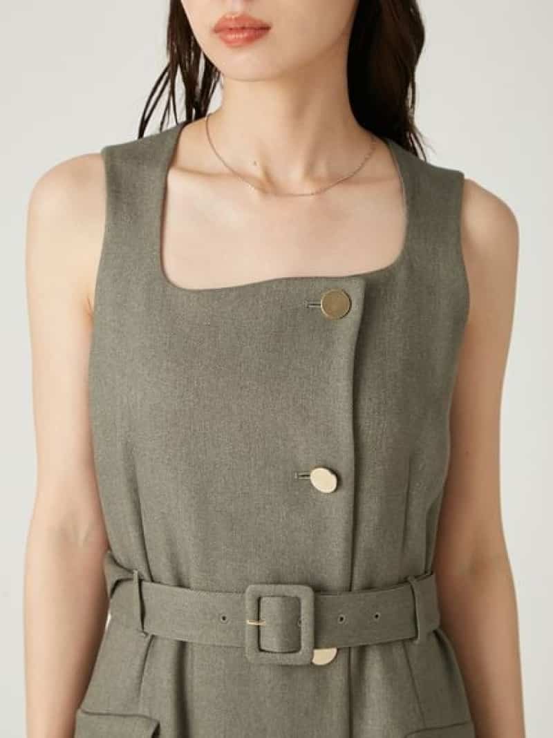 楽天市場】【SALE／50%OFF】ダブルヘリンボーンジレワンピース FRAY