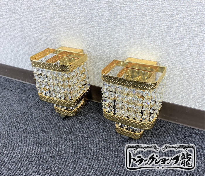 楽天市場】壁掛 シャンデリア 2個セット E12口金仕様 オクタゴン 16面