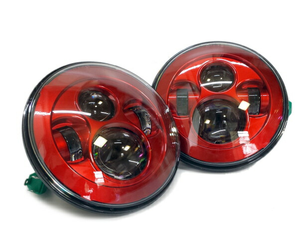 楽天市場】汎用7インチ LEDプロジェクターヘッドライト 2個セット