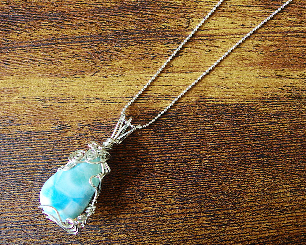 楽天市場】一点物 ラリマー ペンダント トップ Silver925 アート