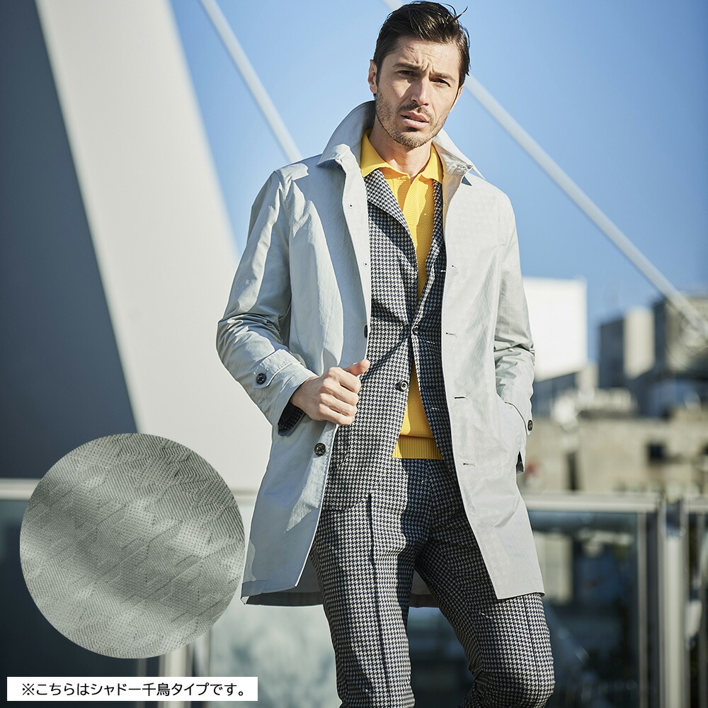 楽天市場】ステンカラーコート メンズ 春 撥水 スプリングコート