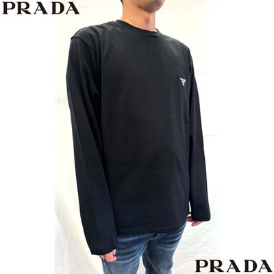 楽天市場】プラダ PRADA メンズ トップス ロンT Tシャツ 長袖 ロングT