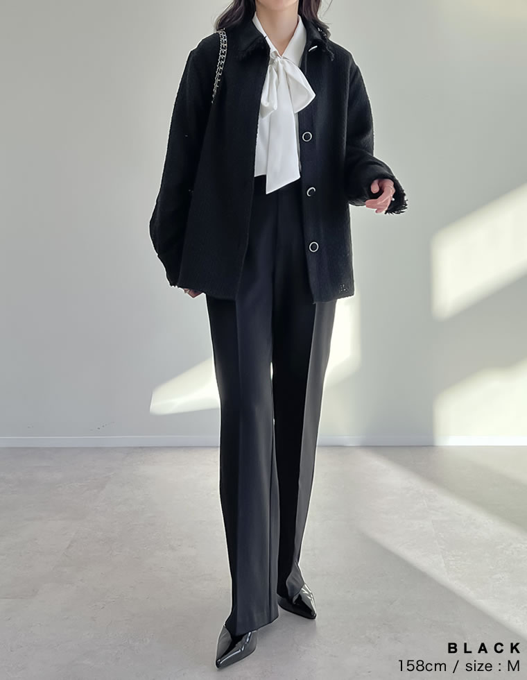 楽天市場】【SPECIAL FAIR】M/Lサイズツイードフリンジステンカラー