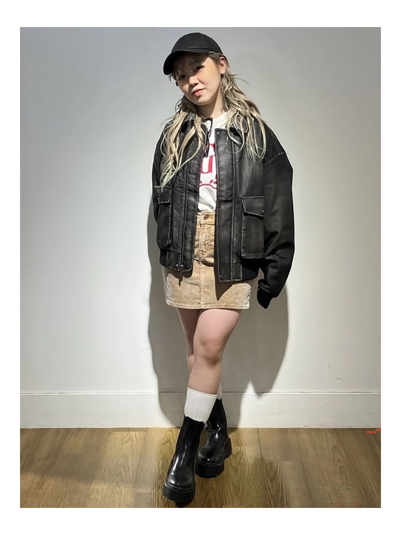 楽天市場】【SALE／66%OFF】(U)リサイクル ヴィーガンレザー ボンバー