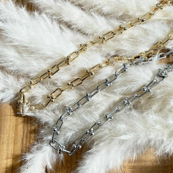 楽天市場】チャンキーボールネックレス 送料無料 レディース ゴールド