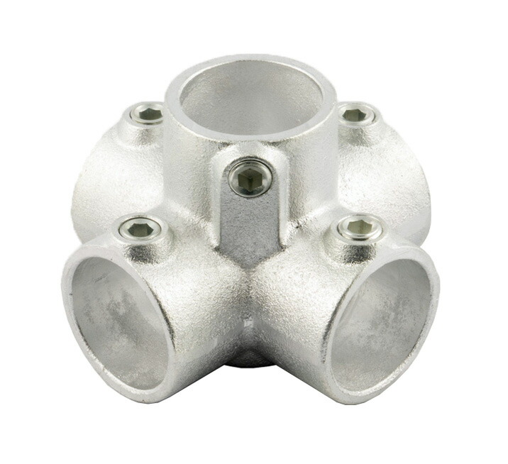 楽天市場】単管接続金具 6方出1ケ所貫通 S-2-5Z ジョイント工業