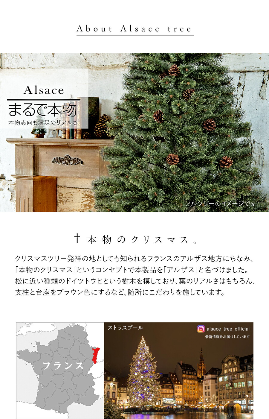 楽天市場】【公式 Alsace(R) 正規品】クリスマスツリー 2026ver
