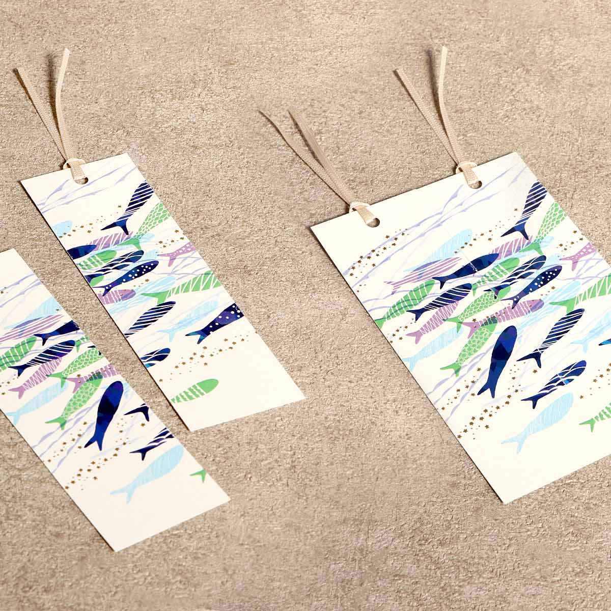 楽天市場】栞 しおり 箔押し みすゞうた 2枚セット 全6種 ROKKAKU