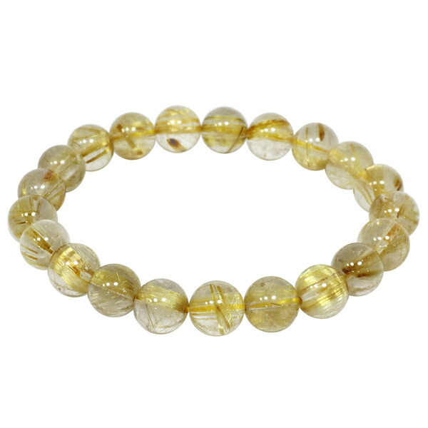 楽天市場】ルチルクォーツ ブレスレット 9mm 18cm 7A級 金針ルチル