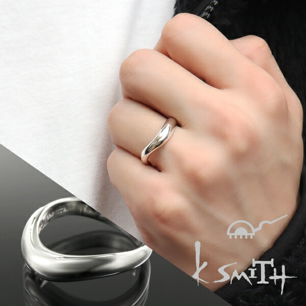 楽天市場】K-SMITH シンプル V字 カーブ リング 11〜21号 シルバー