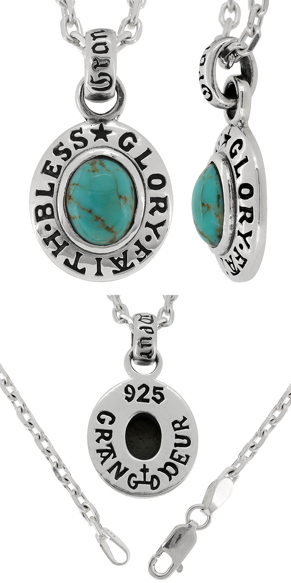 楽天市場】GRAN DEUR キングマンターコイズ オーバル シルバー