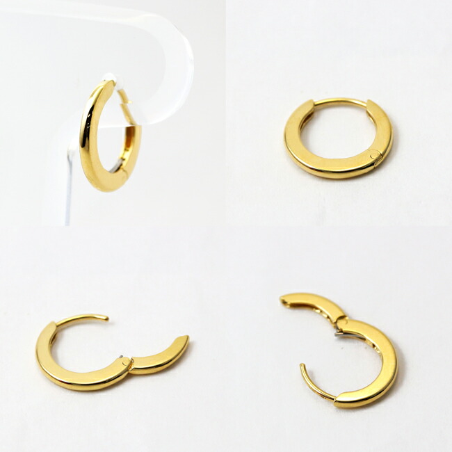 楽天市場】K18 K10 ユニセックス ミニ フープピアス 片耳用 ※一部在庫