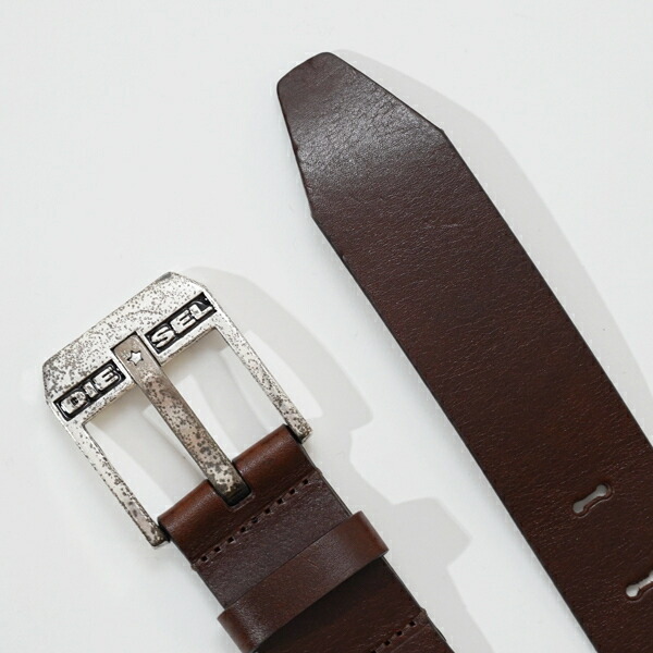 楽天市場】DIESEL ディーゼル レザーベルト B-MASER BLUESTAR X03728