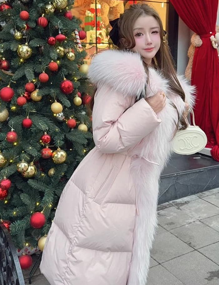 楽天市場】ラクーン ファー ダウンコート ボリューム ラクーン ファー