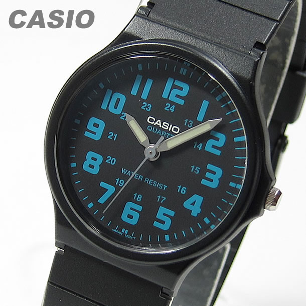 楽天市場】CASIO カシオ MQ-71-2B/MQ71-2B ベーシック アナログ ブルー