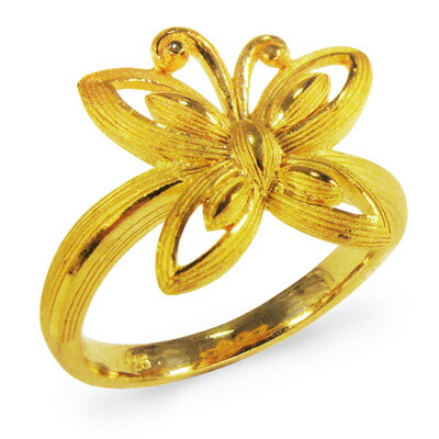 楽天市場】純金 リング 指輪 バタフライ 蝶 レディース 女性 記念日