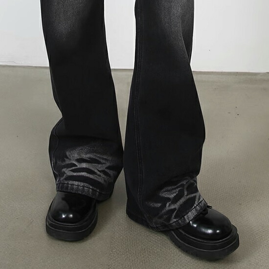 楽天市場】デニムパンツ メンズ ブーツカットパンツ モード系 デニム