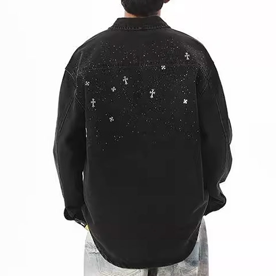 楽天市場】デニムシャツ メンズ オラオラ系 シャツ メンズ V系 シャツ