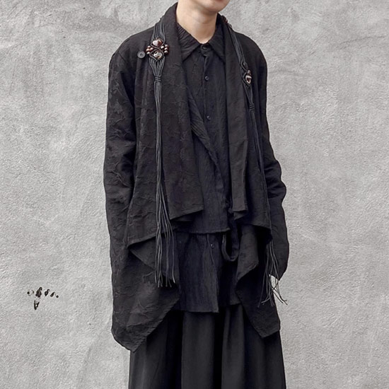 楽天市場】ドレープコート メンズ モード系 カーディガン V系 コート