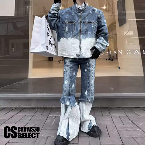 楽天市場】デニムセットアップ メンズ オールインワン 上下セット G