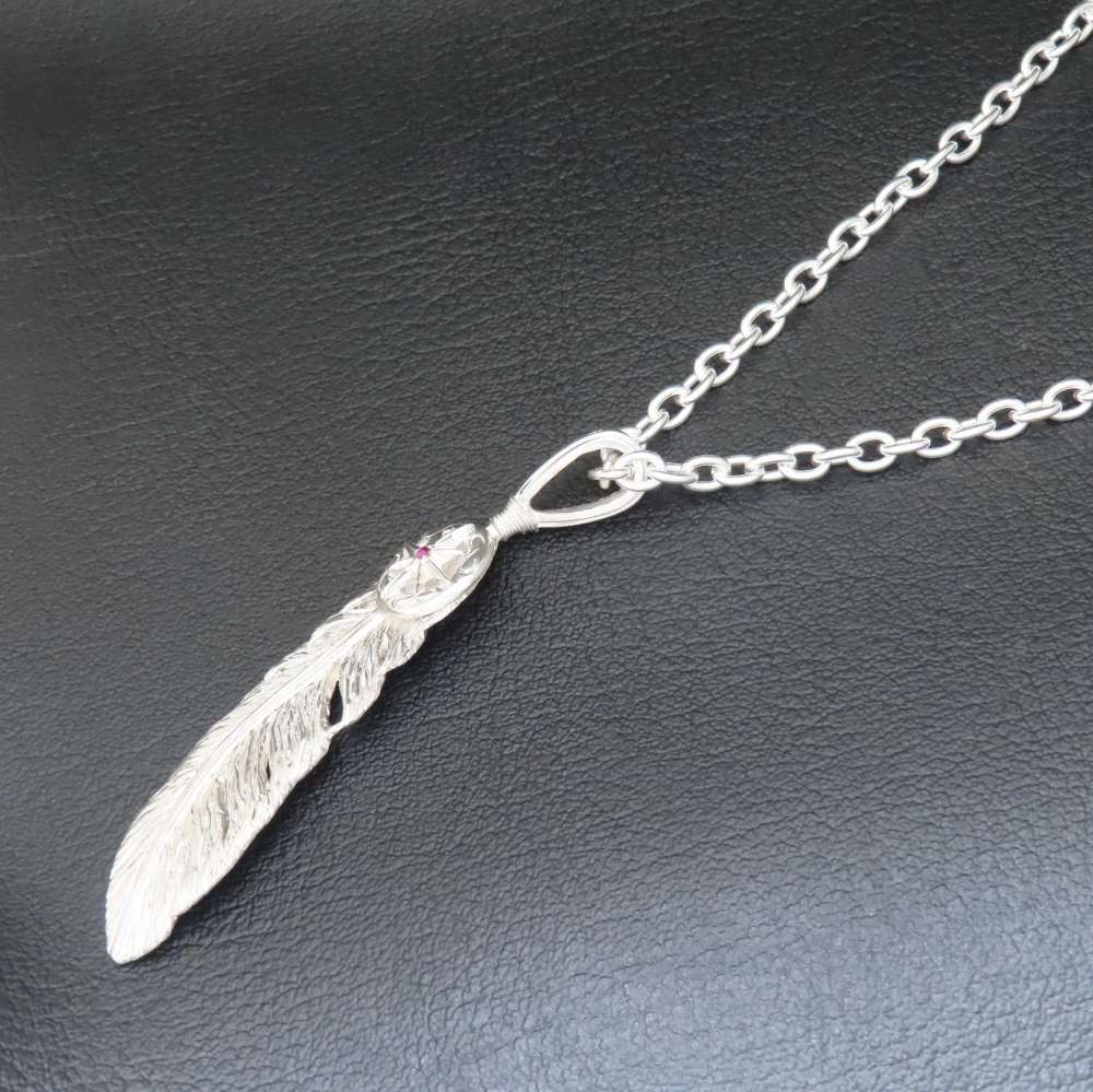 楽天市場】太陽神フェザーネックレス M シルバー925 【刻印無料】 太陽