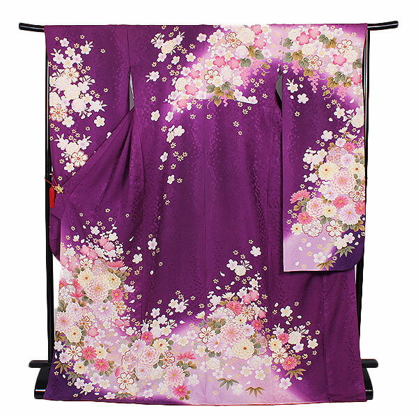 楽天市場】【レンタル】【成人式振袖・ 紫系 雪輪/桜四季花】成人式