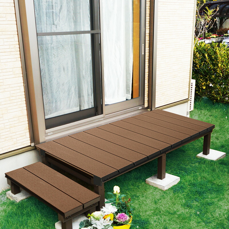 楽天市場】人工木 アルミ DXデッキ T5型1890、ステップ9036セット