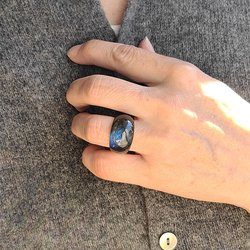 楽天市場】Legart ラブラドライト 天然石 リング 指輪 シルバー リング