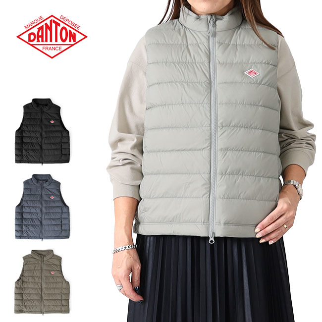 楽天市場】DANTON ダントン ミドルダウン スタンドカラー ベスト DT