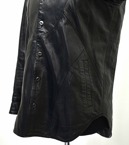 楽天市場】【中古】 ink (インク) Remake Leather Hooded Shirts