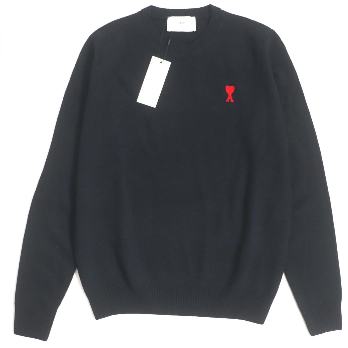 楽天市場】美品▽AMI Paris アミパリス ロゴ刺繍入り クルーネック