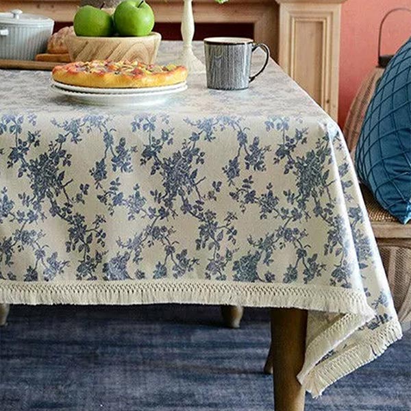 楽天市場】【送料無料】撥水加工 クラシック花柄テーブルクロス【100cm