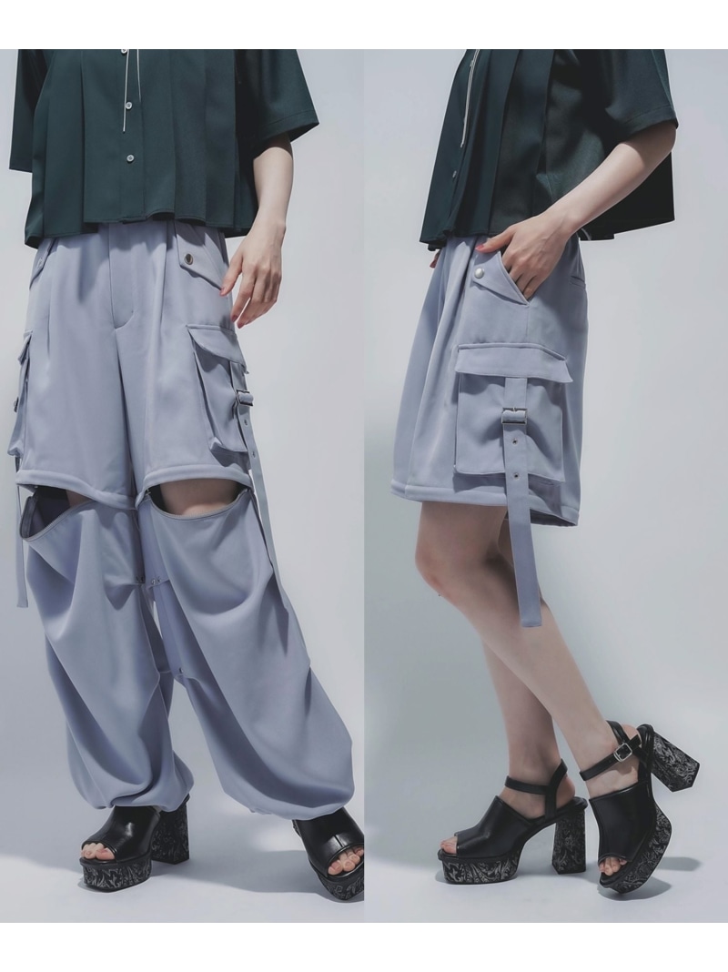 楽天市場】マルチWAYワイドカーゴパンツ HARE ハレ パンツ その他の