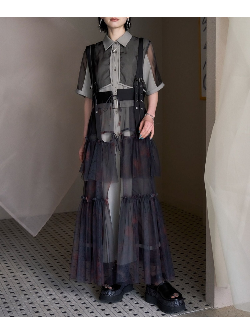 楽天市場】サスツキチュールベルトスカート HARE ハレ スカート ロング