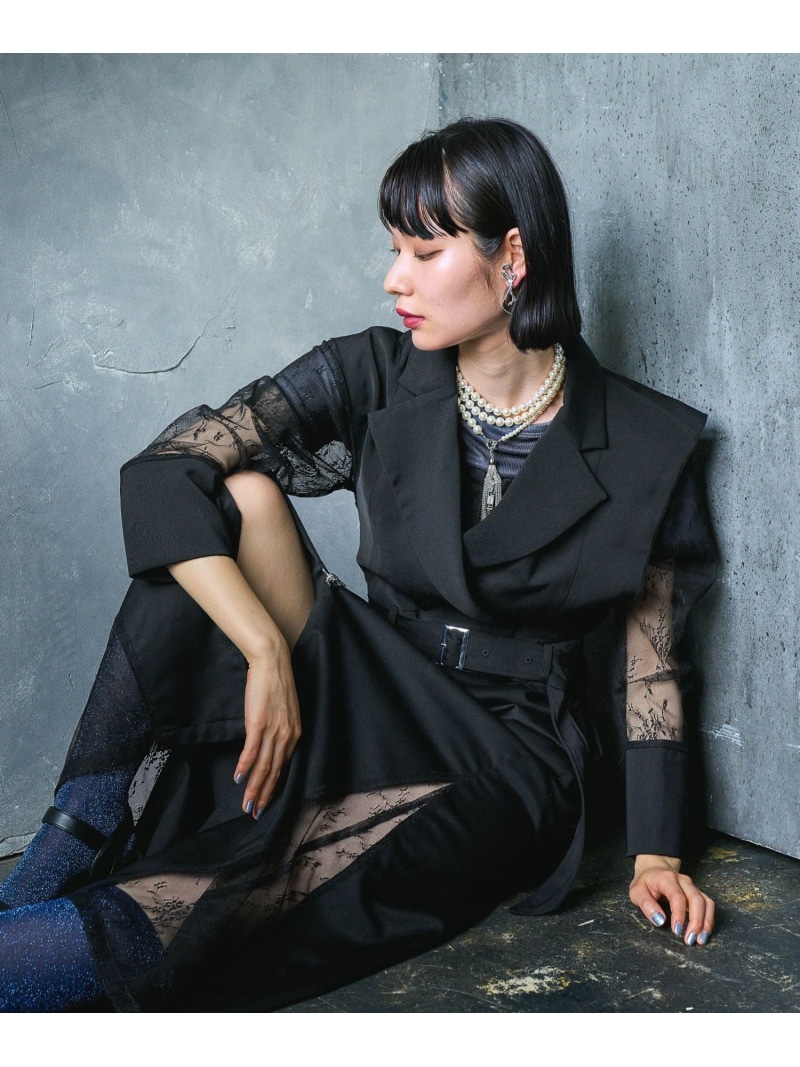 楽天市場】【EDGY MODE】ソデレースショートジャケット HARE ハレ