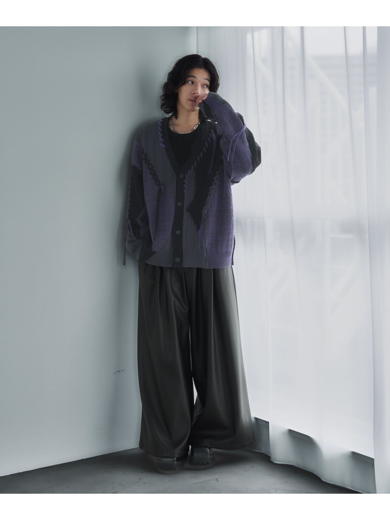 楽天市場】ステッチキリカエニットカーディガン HARE ハレ トップス